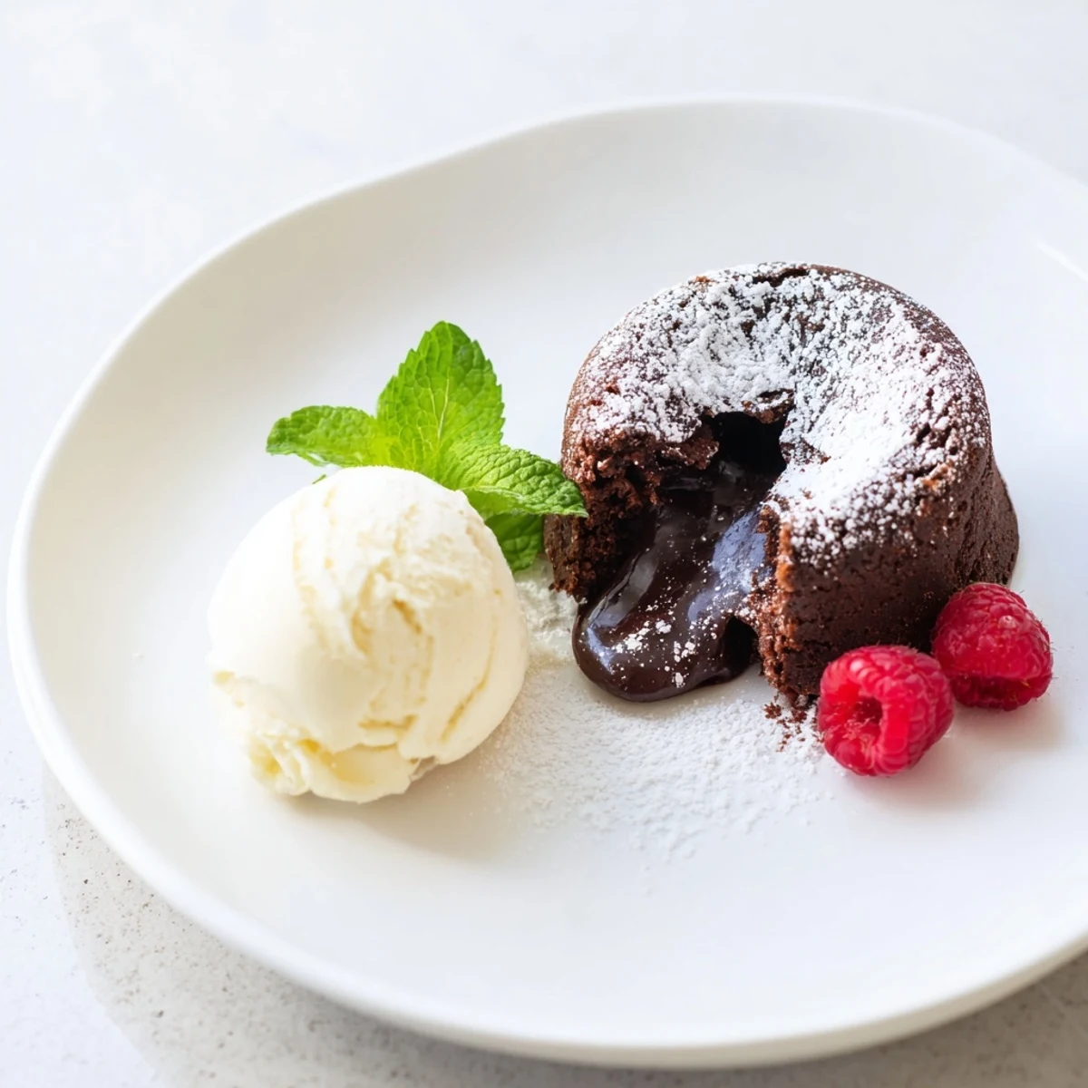 Chocolate Lava Cakes Vanilla