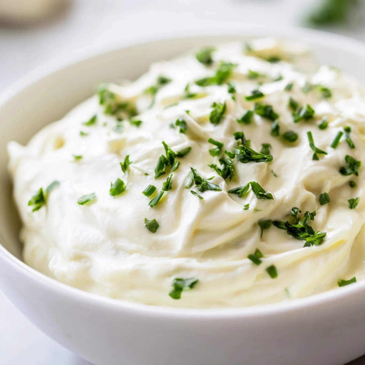 Creamy Snack Dip in a white bowl surrounded by crunchy chips and fresh-cut vegetables at a party.