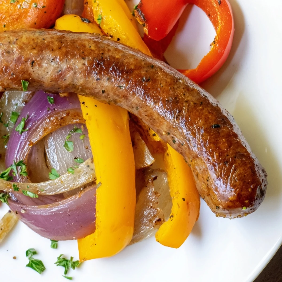 Sheet Pan Beef Sausage Peppers