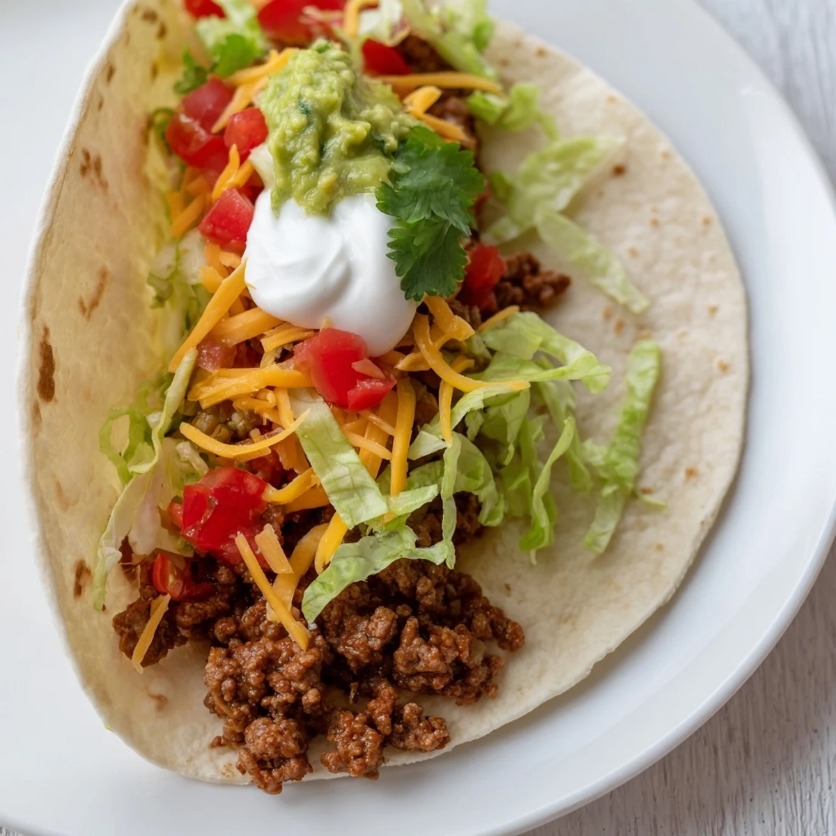 A vibrant spread for the Touchdown Taco Bar, featuring crunchy taco shells, seasoned meats, and fresh salsa perfect for a game day gathering.