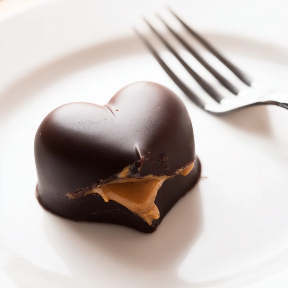 Decadent chocolate hearts filled with creamy peanut butter, perfect for special occasions or as a delightful homemade treat.