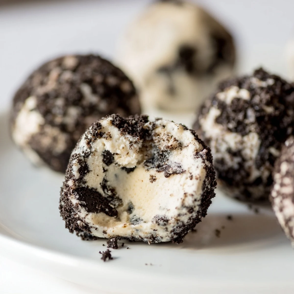 Enjoy Cream Cheese Oreo Protein Balls as a post-workout snack.