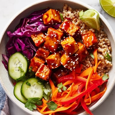 Spicy Tofu Grain Bowl